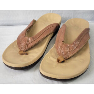 MEGNYA Comfortable Orthopedic Flip Flops for Women, Best Plantar Fasciitis Sz 9